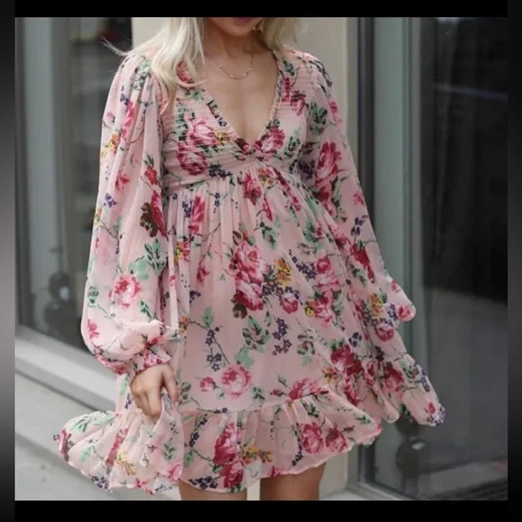 white christmas dresses byTiMo - Chiffon Mini Dress - Womens Clothing - Vintage Lily - Chiffon -  short dress - after five - short after five - special event dress - soft main image 0